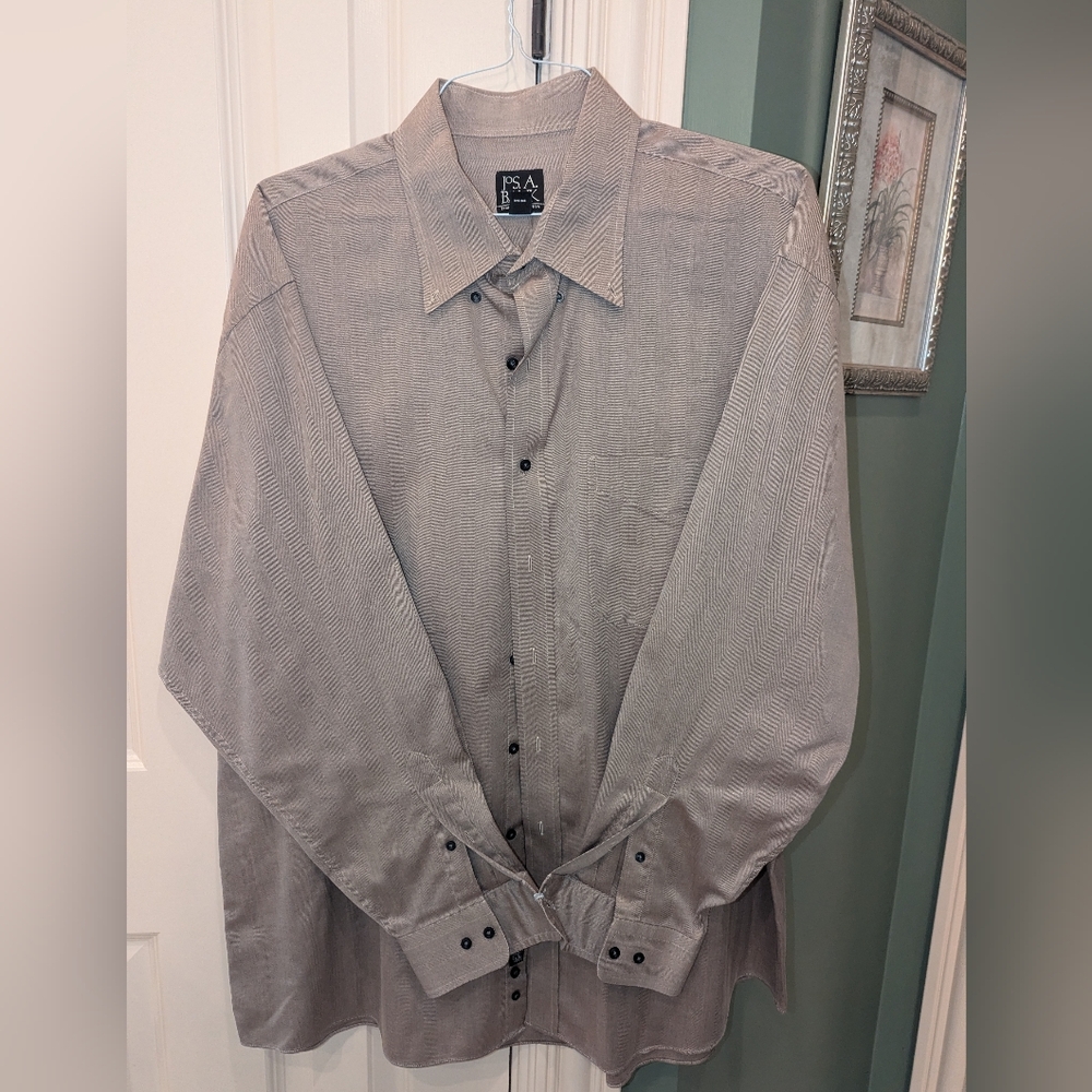 Jos. A. Bank Men's Brown Dress Shirt